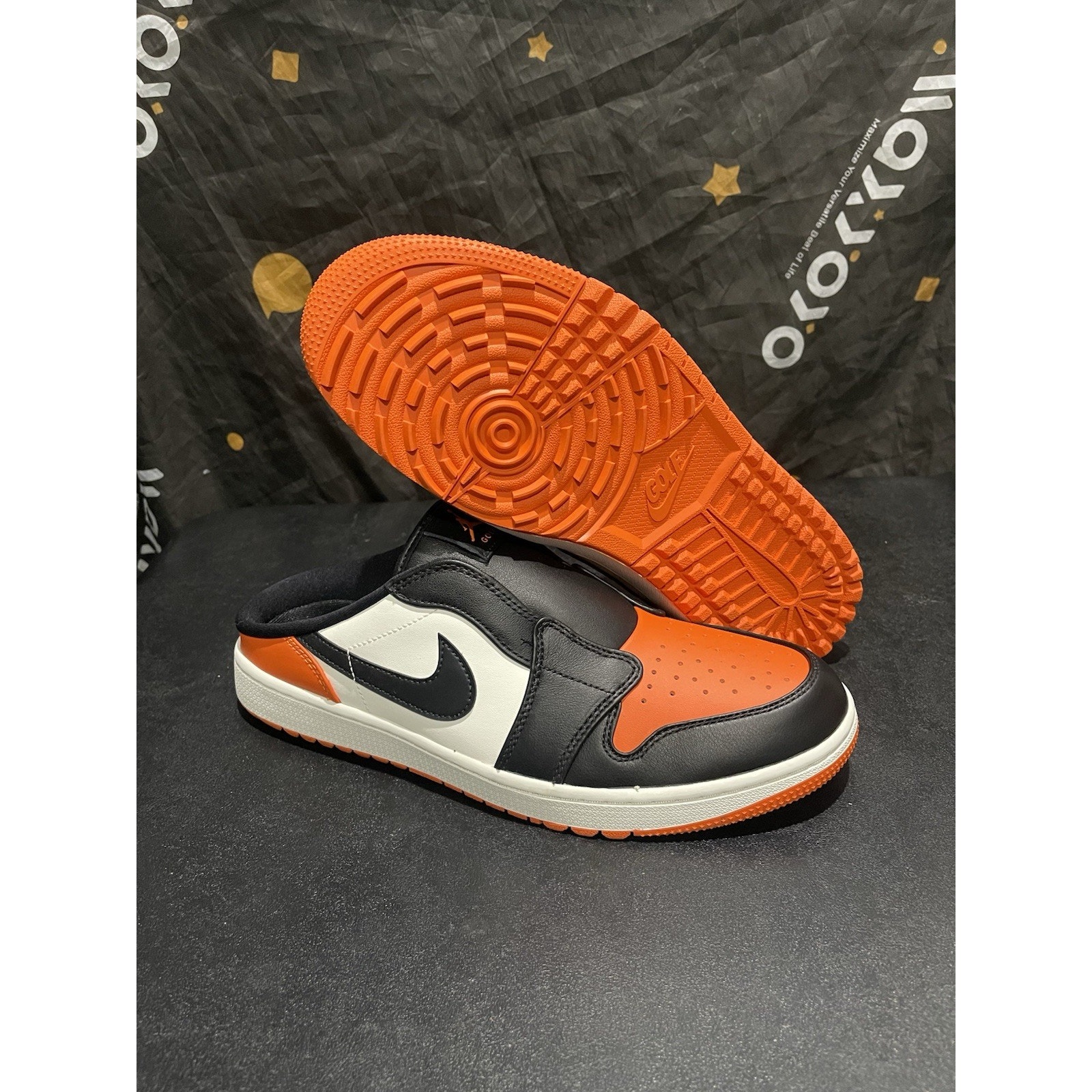 New Men’s 11 Nike Air Jordan 1 Golf Mule Shattered Backboard Slip On Fj1214-800